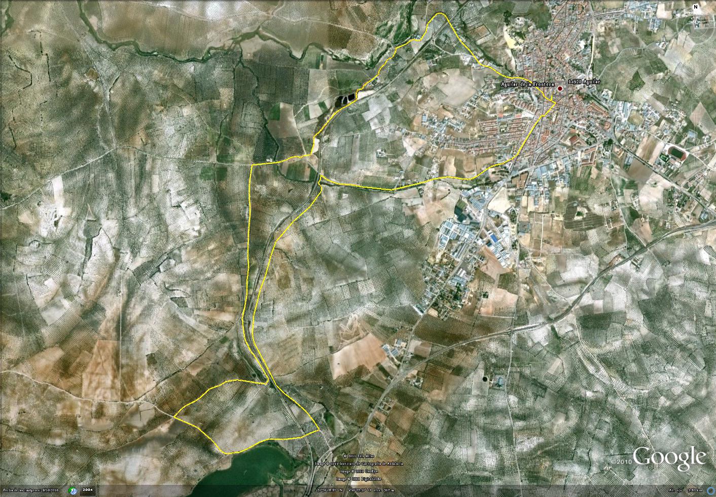 ruta nocturna 16 Sep 2011 13.400 m